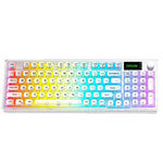 L2 Tri-Mode Wireless AI Keyboard with Multifunctional Knob RGB Backlit 2000mAh 94 Keys Office Mute Keyboards