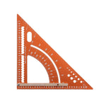 Adjustable Aluminum Alloy Triangle Ruler Multi-Functional Protractor Angle Measuring Tool Laser Engraved Scale Circle Drawing Tool