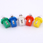 10-Pack T5-B8.5D Single Dome LED Car Light Indicator Light Width Light 5050SMD1 LED Instrument Light Instrument Panel Light High Brightness