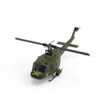 LinkMejor E190 1:34 UH-1 HUEY Scale 2.4G 6CH Altitude Hold Optical Flow Positioning Dual Brushless Motor RC Helicopter