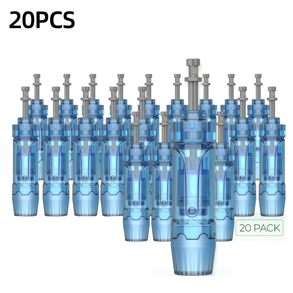 20PCS Dr Pen Ultima M8S Replacement 12/18/24/36/42/Nano-R Pins Cartridges Compatible with Dr Pen A9 A8S M8S Bio Pen Q2 Skin Rejuvenating Microneedling Accessory Enhanced Serum Penetration