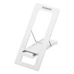 LinkMejor TQ-ZJ07 Multi Angles Adjustable Desktop Phone Holder Stand 4mm Ultra Thin Foldable Card Design 11 Gears Positions for 4-6.7 Inch Smartphones Anti Slip Silicone Pad