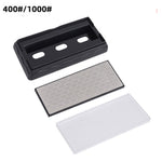 Double-Side Base Diamond Sharpening Stone Whetstone Grinding 400/600/1000/1200 Grit Sharpener