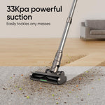 [US Direct] TD1Mate Cordless Vacuum Cleaner, Lightweight Stick Vacuum 33Kpa Powerful Suction Rechargeable Handheld for Home Pet Hair Hard Floor Carpet, Large Digital Display, Charging Moun