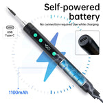 LinkMejor Soldering Iron Kit Type-C Rechargeable Compact 15W 200-450℃ Rapid Heating Adjustable Temperature Welding Tool Electronic Repair