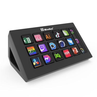 MiraBox 293s StreamDeck Numeric Keyboard 15-key Live Broadcast Controller Visual Keyboard Program Customized Gamer Accessories  For Win/Macos