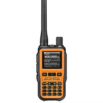 1PCS BAOFENG 5R Mini Walkie Talkie 999 Channels Dual Band PTT Keys VHF UHF Frequency VOXs Type-C Fast Charging 1600mAh Long Battery Rechargeable Bluetooth Programming Two-Way Radio with Color LCD Display