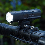 LinkMejor 800LM Bike Headlight 6 Light Modes Rotatable Lens USB Charge IP66 Waterproof Anti-Glare Bicycle Light