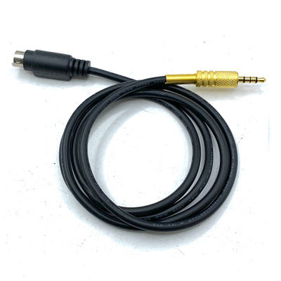 Radio Audio PTT Adapter Cable Mini DIN 6 to 3.5mm Radio Sound Card Connection Cable Suitable for YAESU FT-891/857/817/991/450D