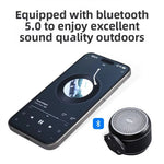 LinkMejor 98 dB Mini Bicycle Horn Bluetooth 5.0 Speaker Waterproof Dustproof Aluminum Alloy Wire-controlled Warning Bell for Bike Motorcycle Riding Safety