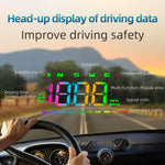 Car Head Up Display for Car GPS Speedometer Compass Direction HUD USB Cable Plug Play