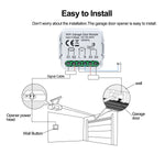 Tuya Smart WiFi Garage Door Sensors Opener Controller 100V-240V Voice Remote Control Switch support Alexa Google Home Smart Life