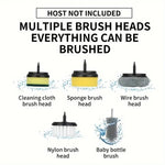 Tevorex 1200mAh Electric Cleaning Brush Household Toilet Cleaning Artifact Handheld Kitchen Wireless Convenient Dishwasher Home Supplies