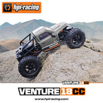LinkMejor  Venture18 CC Flux RTR 1/18 2.4G 4WD Mini Brushless RC Car LCG Competition Aluminum Chassis Differential Lock Straight Axles Rock Crawler Off-Road Climbing Truck Vehicles Models Metal Gears Oil Shocks Toys