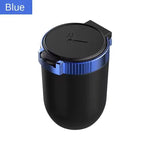 Car Ashtray with Lid Anti Smell with LED Light Car Portable Ashtray for Car and Home