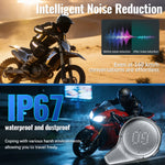 Beebest BE700 Helmet Intercom Bluetooth Headset 16-Rider Powerful Intercom Voice Control AI Noise Reduction 1250mAh Long Battery Fast Charging IP67 Waterproof for Safety Long Range Communication