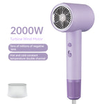 2000W Powerful Hair Dryer 5-Level Temperature Adjustment Dual Switches with Rotating Nozzle 220~240V Salon Hair Dryer for Home