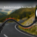 LinkMejor 1/2Pcs Bicycle Hose-adjustable HD Rearview Mirror 360 Degree Adjustable Wide Angle Shockproof Electric Vehicle Mirror for Handlebar Diameters Below 32mm