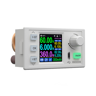 LinkMejor® RK6006/RK6006-BT 60V 6A 4 Digit Communication 360W Adjustable Digital DC to DC Step Down Voltage Bench Power Supply Buck Converter