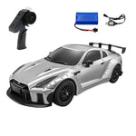 LinkMejor 268 1/16 2.4G 2WD RTR Full Scale Mini GTR R35 Drift RC Car W/ Gyro Two Speed LED Lights Vehicle Models