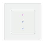 Tuya Smart WiFi Light Switch 1/2/3 Gang Tempered Glass Panel Switch with Schedule & Automation Function Smart Life APP Voice Control with Alexa Google Home