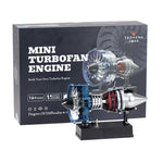 Teching DM122 TR900 Mini Metal Turbofan Engine Model Assembly Kit 170+ PCS for A320 B737 C919 Aircraft Mechanical Science Education Toy Gift