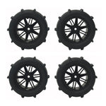4Pcs 1/14 1/16 RC Car Tires For Wltoys 144001 124018 124019 104001 HBX 16889 SG1601 SG1602 XLF 16 Vehicle RC Crawler Off-road Parts