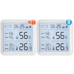 Smart Wireless Temperature Humidity Sensor with Advanced Bluetooth/WiFi Technology Adjustable Modes Low Power Consumption Ideal for Remote Home Monitoring and Smart Home Automation