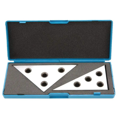 2PCS Solid Angle Plates Set 30-60-90 & 45-45-90 Degrees Precision +/- 20 Seconds Machinist Tool High Quality Metal