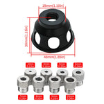 Aluminum Alloy Punch Locator Pocket Hole Jig Kit 3-10mm Stainless Steel Bushings Portable for Woodworking Precision and Easy to Use