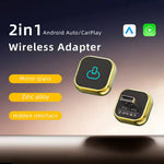 LinkMejor 2 In 1 Car Screen Projection Conversion Wireless Carplay Box Compatible with Original iOS and Android Systems