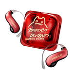 Zombies Cat B22 Earclips Headset Wireless bluetooth 6.0 Earphone 14mm Large Drivers 720° Surround Sound Built-in Warm Lights Smart Ergonomics Design Open-ear Sports Headphones