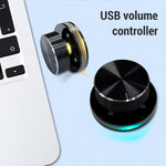 LinkMejor Volume Control Knob for Android System PC Multimedia Type-C External Media Adjustment Controller with RGB Light