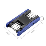 LinkMejor Bike Multi Mini Folding Repair Tool Portable Chain Splitter Cutter HexSpoke Wrench Screwdriver Multitool Portable Tire Repair Tool