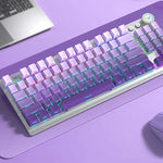 LinkMejor F3001 Tri-mode Mechanical Keyboard with Multifunctional Knob 87-keys Gradient Color RGB Lighting 2000mAh Battery E-sports Gaming Keyboards