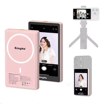 Kingma VL-PH02 Max Selfie Stick Magnetic Selfie Live Streaming Vlog Display Screen Photo for iPhone 16 16 Pro 15 14 13 Pro Max for Samsung Galaxy S25 Pro for Huawei Pura X