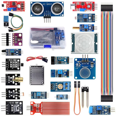 22-in-1 Sensor Module Kit for Arduinos Raspberry Pi IoT Learning Starter Kit for Beginner Compatible with STM32