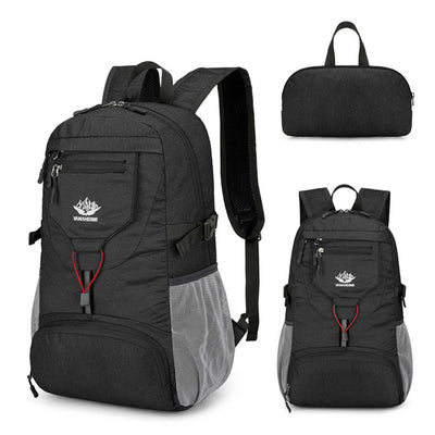 IPRee Foldable Lightweight Fishing Backpack Foldable Travel Bag Men Women Outdoor Sport Camping Climbing Cycling Trekking Shoulder Bags Daypack