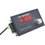 DC6-60V 30A Max DC Motor Speed Controller PWM Rotary Knob Encoder LED Digital Display Brush Motor Control Module 1-100kHz