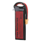 LinkMejor Power 7.4V 2200mAh 120C 2S LiPo Battery XT60 Plug with Adaper for RC Drone