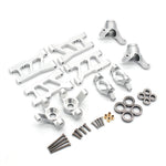 Upgraded Metal Parts Front Rear Suspension Arms Steering Cup C Hubs Rear Wheel Seat Set for 1/18 HS 18311 18312 18301 18302 18321 18322 RC Cars Vehicles Models Parts