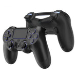 LinkMejor P03 Wireless bluetooth Game Controller with Hall Effect Joystick RGB Lighting Turbo Function Remappable Buttons No-Deadzone Mode Six-axis Gamepad Compatible with PS4 PC Android iOS