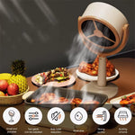 Comfook USB Household Mini Rechargeable Desktop Range Hood Dual-Speed 125° Angle Adjustment Portable Range Hood for Indoor Kitchen