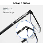 Photochromic Auto Zoom Reading Glasses HD Near Far Anti-blue Light Business Presbyopia Glasses