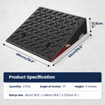 5 inch Plastic Curb Ramps for DIY Car Maintenance
