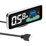 Front & Rear Car Reversing Radar System Lcd Display Parking Sensor With 8 Head Probe Distance Detection Sound Warning Buzzer