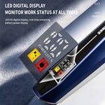 LinkMejor MS-5093 Professional Hair Clipper 7000RPM High Speed 2000mAh Long Battery Multi Guide Combs Cordless Rechargeable Hair Trimmer with LED Digital Display for Home Salon Use