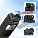 Y9 1080P Back Clip Portable Sports Camera 2K WiFi Infrared Night Vision Digital Video Recorder with 180° Rotary Lens Police Small Camcorder