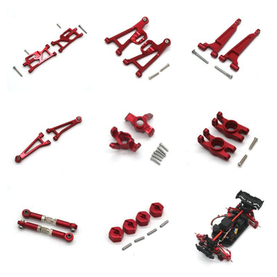 Metal Upgraded Steering Cup Front Rear Upper Lower Arm Steering Rod For MJX 14210 14209 RC Car Parts