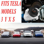 4pcs Set Car Rubber Lifting Jack Pad Adapter Tool Chassis W/ Storage Case Fits For Tesla Model 3 Model S Model X